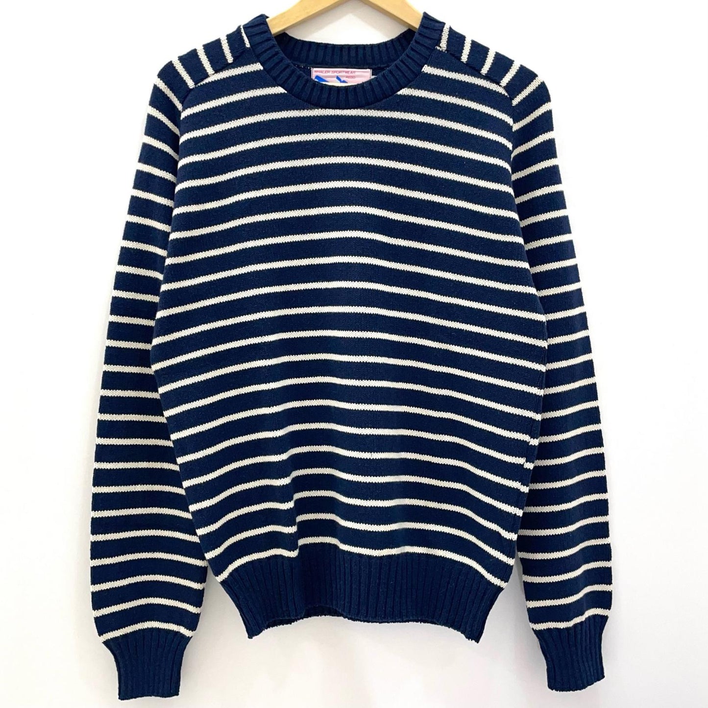 STRIPE SWEATER ニット ネイビー×ホワイト サイズ：M【尾張小牧店】