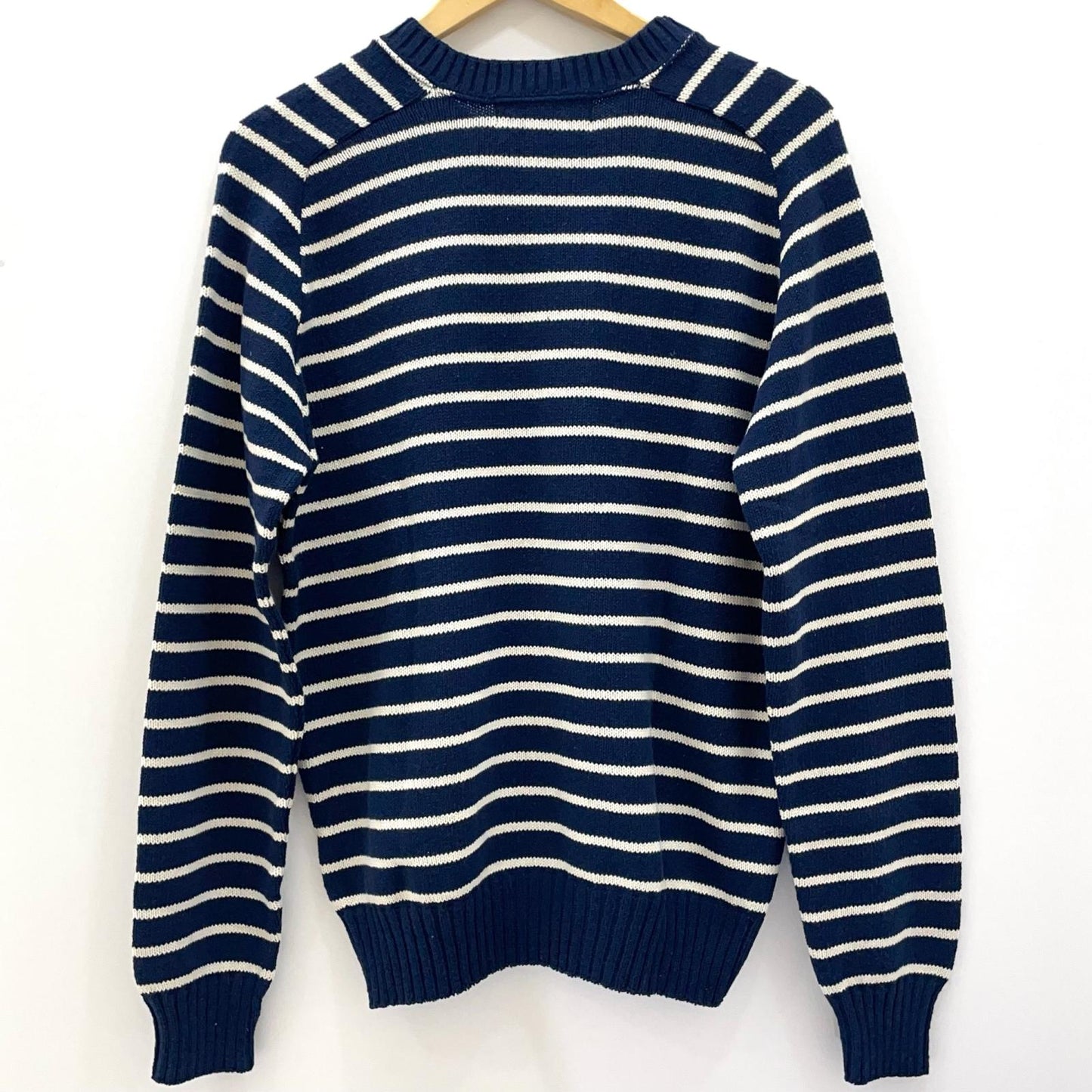 STRIPE SWEATER ニット ネイビー×ホワイト サイズ：M【尾張小牧店】