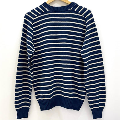 STRIPE SWEATER ニット ネイビー×ホワイト サイズ：M【尾張小牧店】