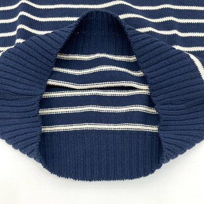 STRIPE SWEATER ニット ネイビー×ホワイト サイズ：M【尾張小牧店】