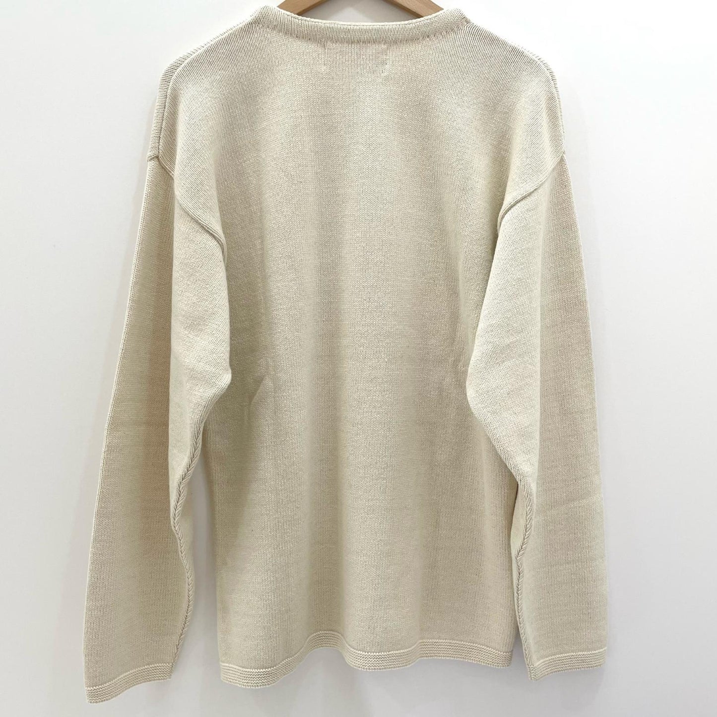 COTTON CREW NECK PULLOVER ニット ベージュ サイズ：L【尾張小牧店】
