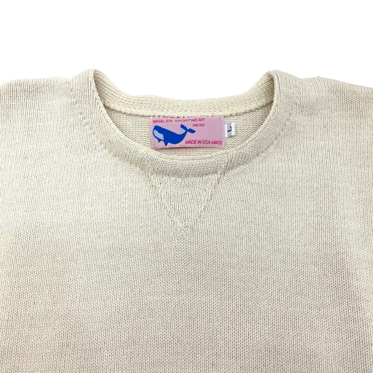 COTTON CREW NECK PULLOVER ニット ベージュ サイズ：L【尾張小牧店】