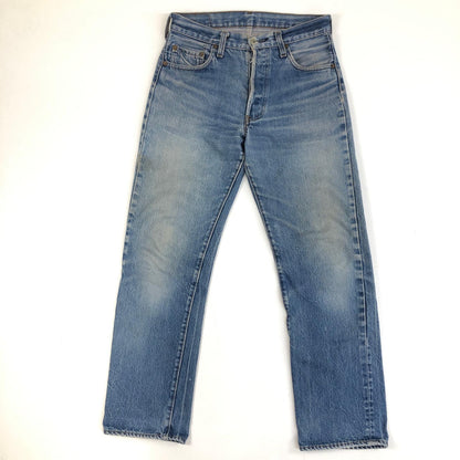 [Used] VINTAGE | Vintage 501 red-ear denim pants from the 80s, engraved on the back of the button, 524 patch, no tag, W28 L28 size, blue [Kakogawa Logistics] 