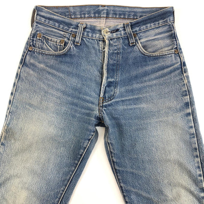 [Used] VINTAGE | Vintage 501 red-ear denim pants from the 80s, engraved on the back of the button, 524 patch, no tag, W28 L28 size, blue [Kakogawa Logistics] 
