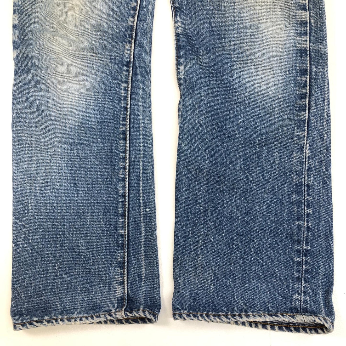 【中古】VINTAGE | ビンテージ 501 赤耳 デニムパンツ 80年代 ボタン裏刻印 524 パッチ タグなし W28 L28 位 ブルー【加古川物流】
