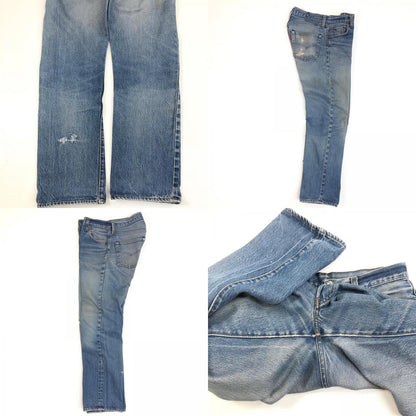 [Used] VINTAGE | Vintage 501 red-ear denim pants from the 80s, engraved on the back of the button, 524 patch, no tag, W28 L28 size, blue [Kakogawa Logistics] 