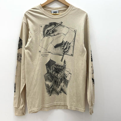 OLD | オールド 90'S~00'S M.C.ESCHER 長袖Ｔシャツ ベージュ サイズ：S【尾張小牧店】