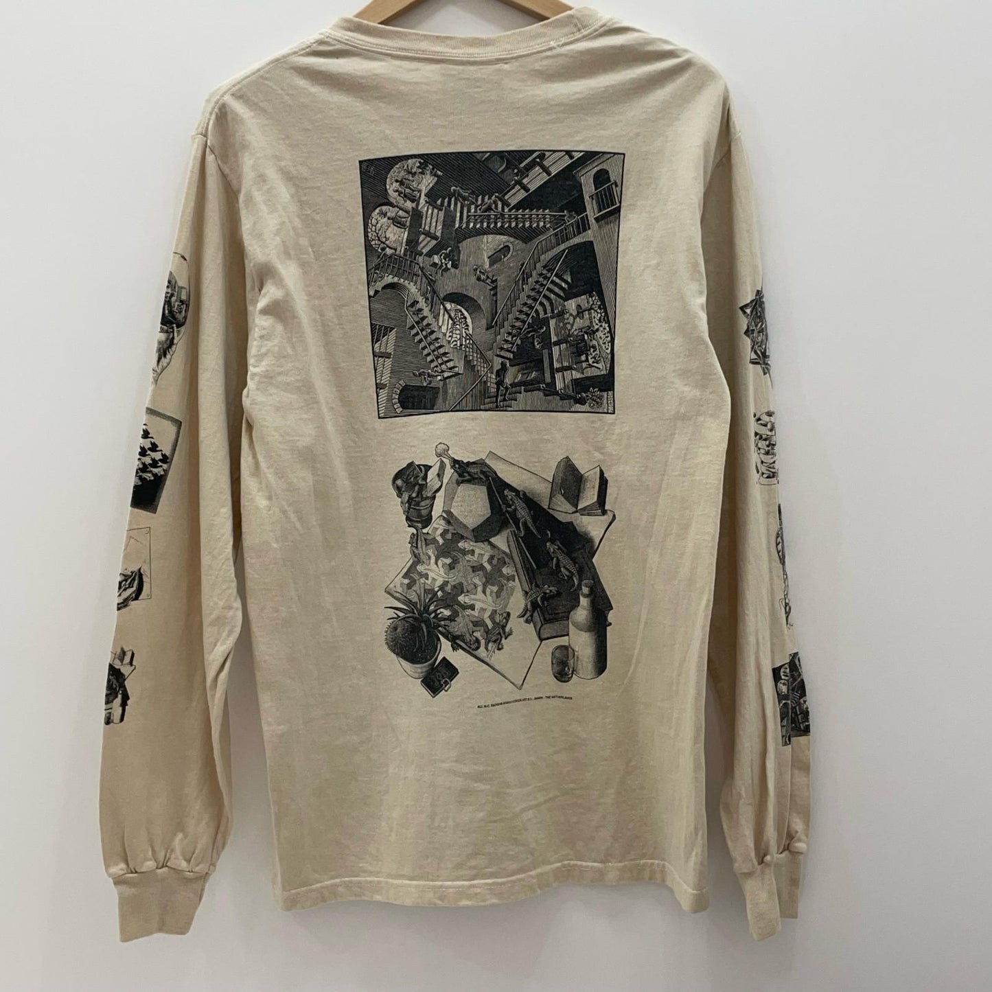 OLD | オールド 90'S~00'S M.C.ESCHER 長袖Ｔシャツ ベージュ サイズ：S【尾張小牧店】