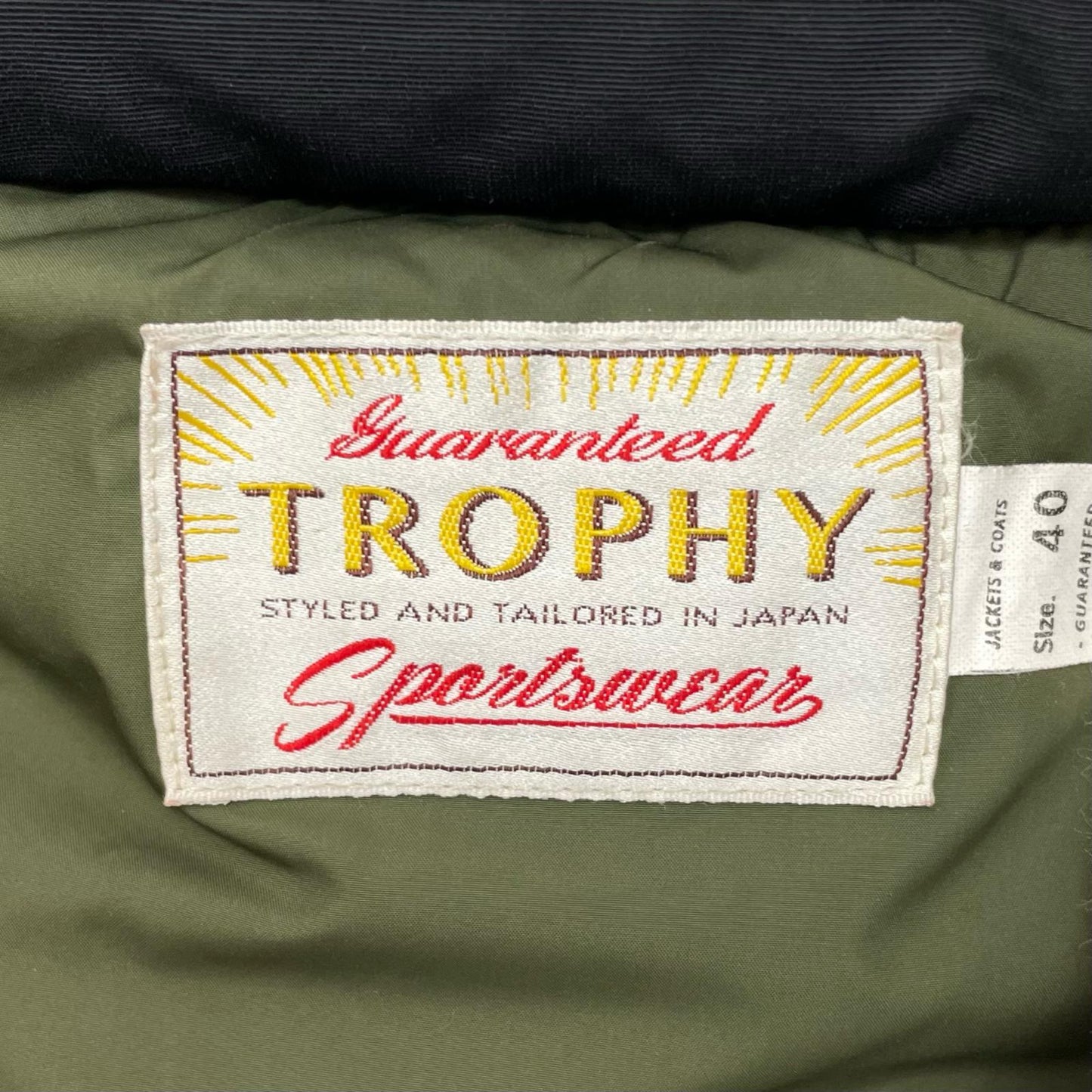TROPHY CLOTHING | トロフィークロージング ダウンジャケット ブラック サイズ：40【尾張小牧店】