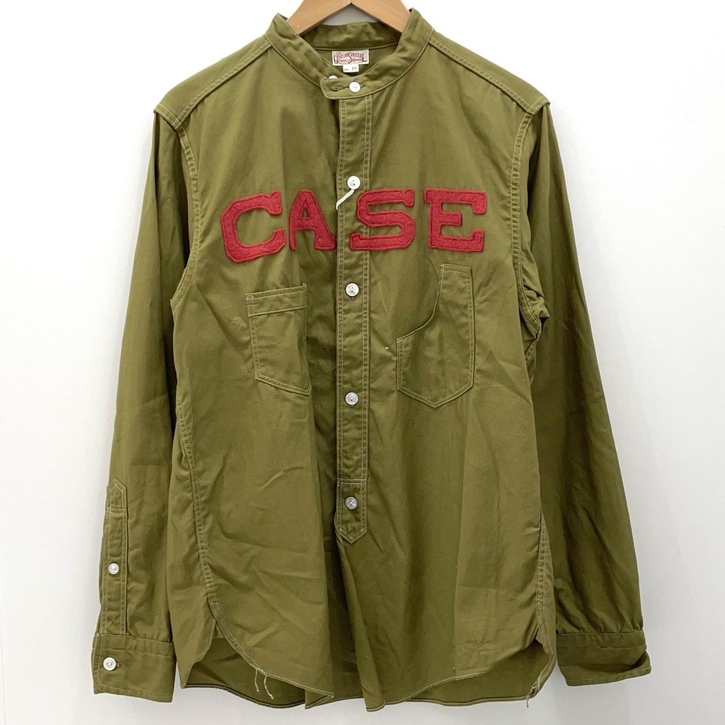 FREEWHEELERS | フリーホイーラーズ CASE work shirts 長袖シャツ カーキ【尾張小牧店】