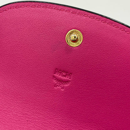 MCM | エム・シー・エム 三つ折り財布 ブラック×ピンク【尾張小牧店】