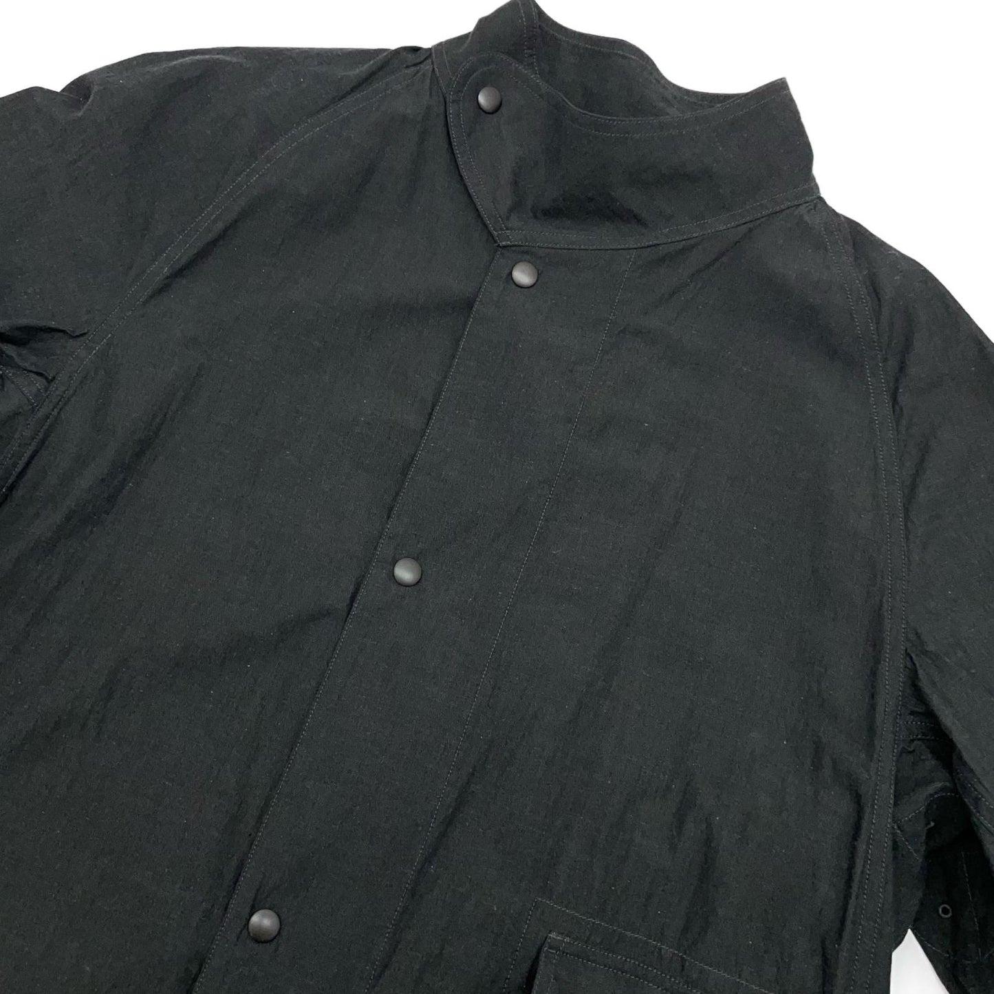 blurhms | ブラームス Cotton Linen Desert Storm Coat その他アウター BHS25S022 ブラック サイズ：3【尾張小牧店】