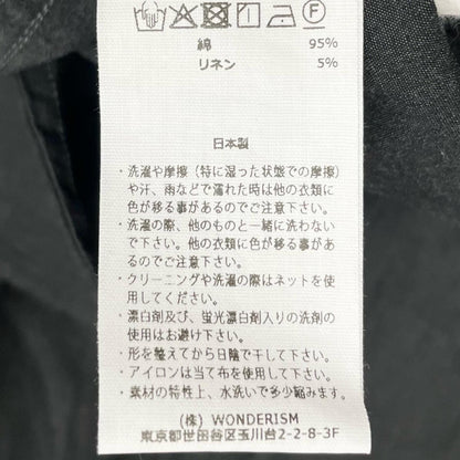 blurhms | ブラームス Cotton Linen Desert Storm Coat その他アウター BHS25S022 ブラック サイズ：3【尾張小牧店】