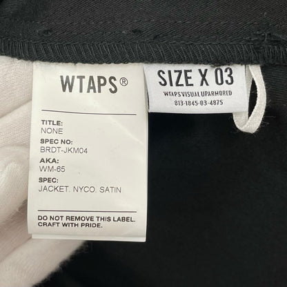 W)TAPS | ダブルタップス WM-65 JACKET ミリタリージャケット BRDT-JKM04 ブラック サイズ：3【尾張小牧店】