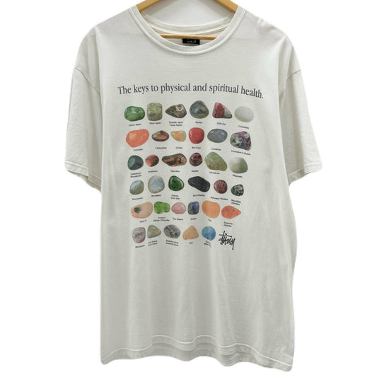 STUSSY | ステューシー STONES PIGMENT DYED TEE 半袖Ｔシャツ ホワイト サイズ：L【尾張小牧店】