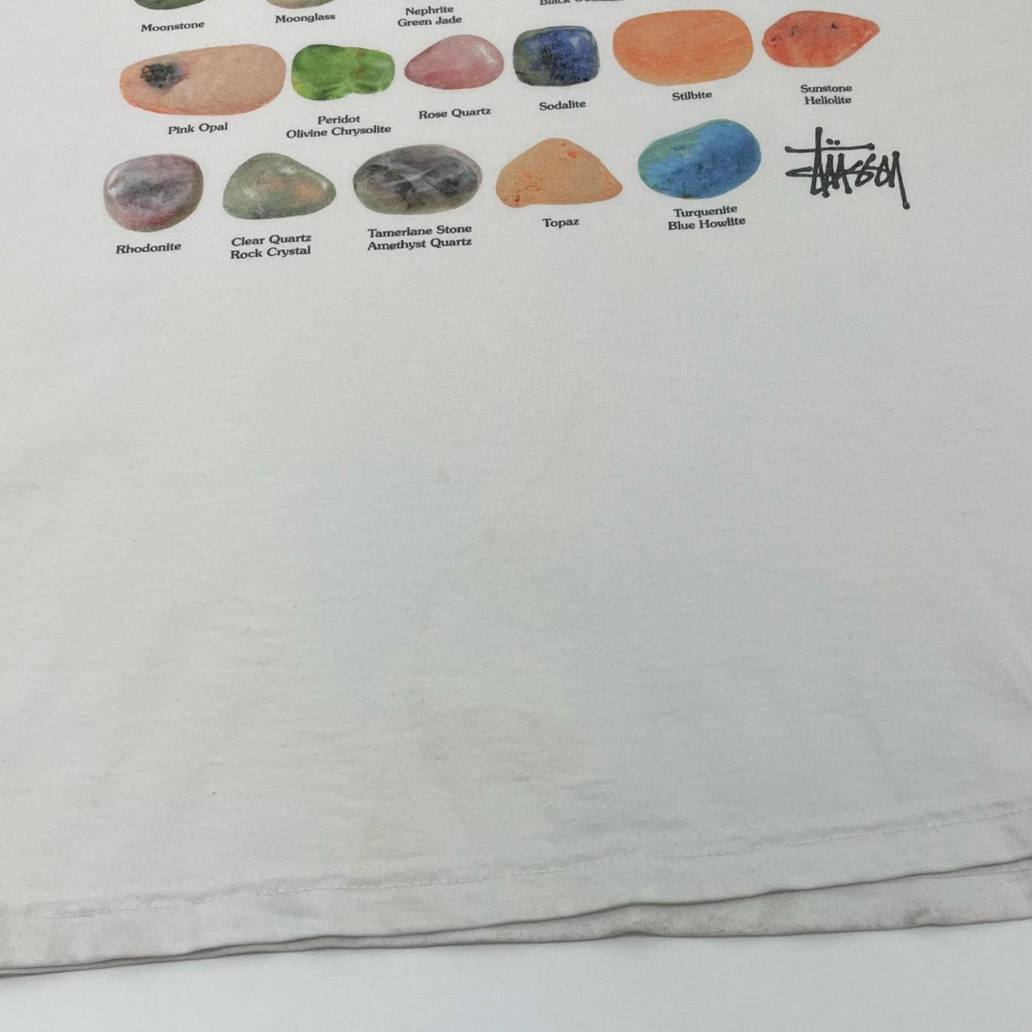 STUSSY | ステューシー STONES PIGMENT DYED TEE 半袖Ｔシャツ ホワイト サイズ：L【尾張小牧店】
