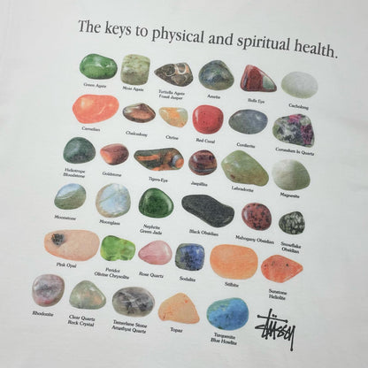 STUSSY | ステューシー STONES PIGMENT DYED TEE 半袖Ｔシャツ ホワイト サイズ：L【尾張小牧店】