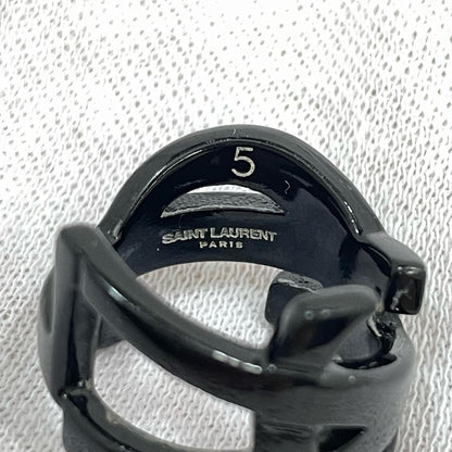 SAINT LAURENT | サンローラン リング・指輪 ブラック サイズ：5【尾張小牧店】