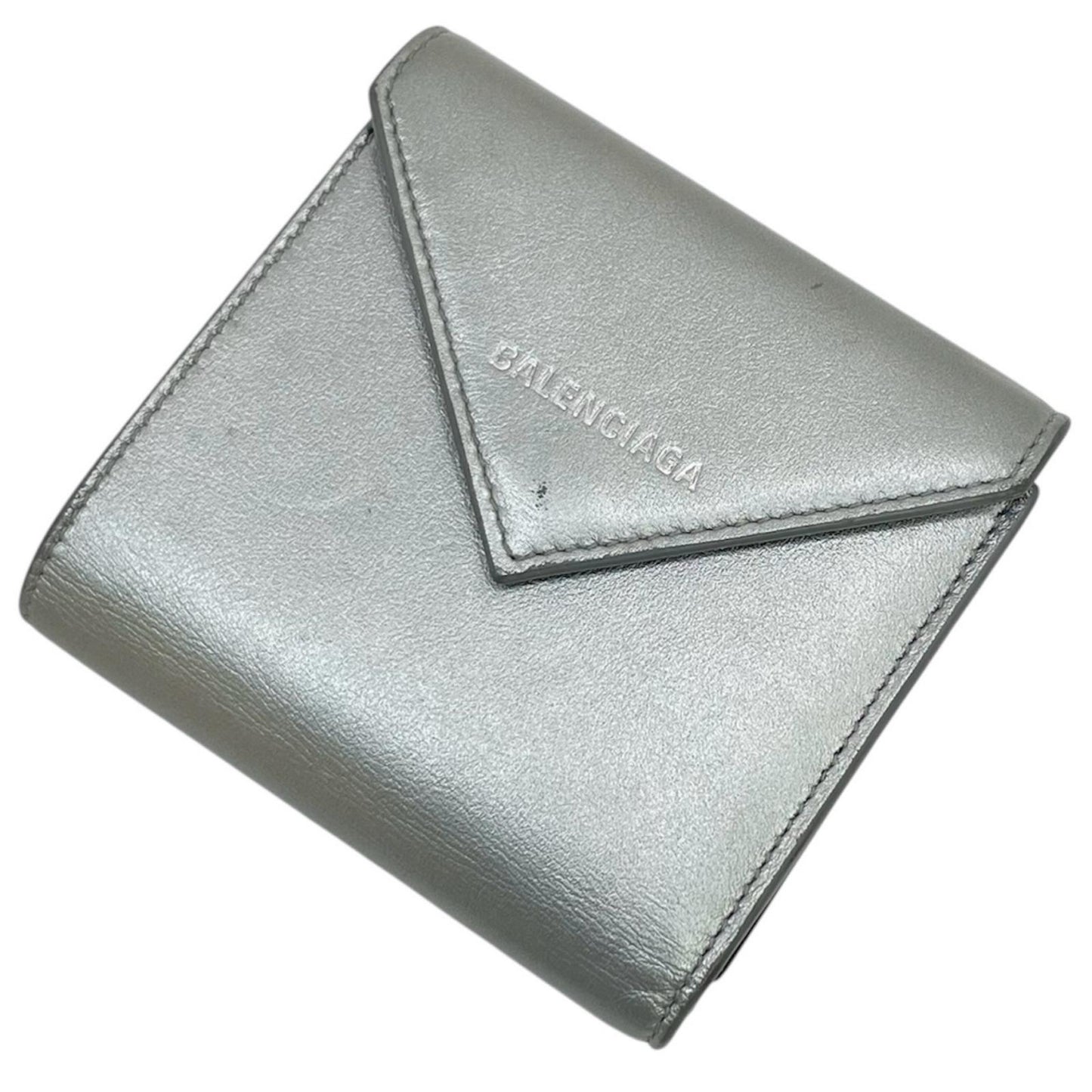 BALENCIAGA | バレンシアガ 三つ折り財布 シルバー【尾張小牧店】