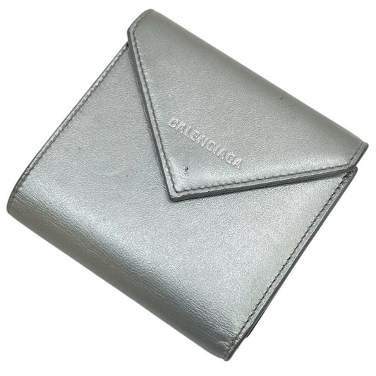 BALENCIAGA | バレンシアガ 三つ折り財布 シルバー【尾張小牧店】
