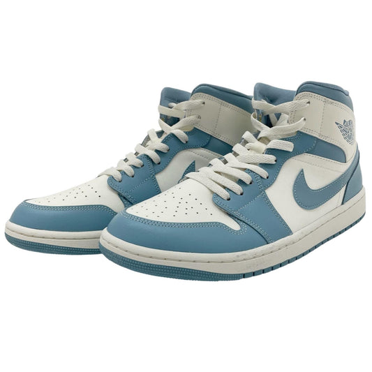 NIKE | ナイキ WMNS AIR JORDAN 1 MID スニーカー BQ6472-141 ホワイト×ブルー 29cm【尾張小牧店】