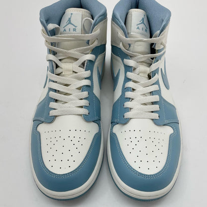 NIKE | ナイキ WMNS AIR JORDAN 1 MID スニーカー BQ6472-141 ホワイト×ブルー 29cm【尾張小牧店】