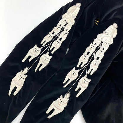 TAILOR TOYO(東洋エンタープライズ) | テイラートウヨウテイラートーヨー LIGHTNING POLAR BEAR×ALASKA MAP スーベニアジャケット TT13078 ブラック サイズ：M【尾張小牧店】