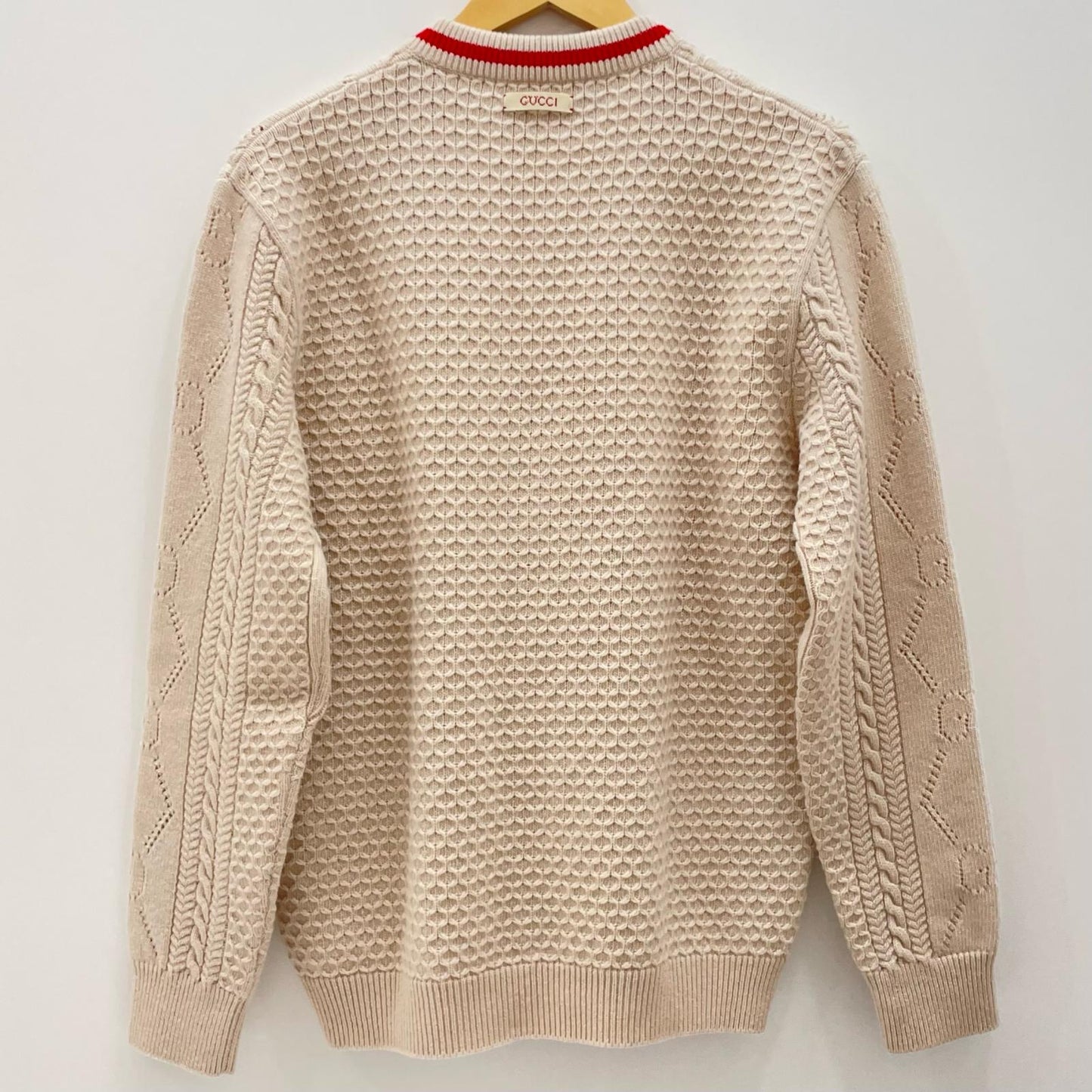 GUCCI | グッチ Gucci Love Parade カーディガン 696574 XKCFW ベージュ サイズ：XS【尾張小牧店】