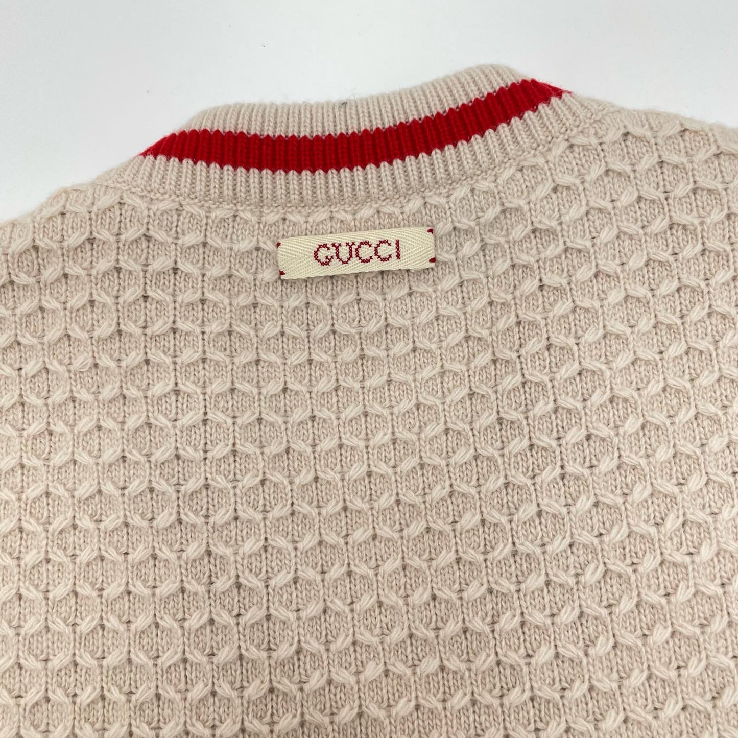 GUCCI | グッチ Gucci Love Parade カーディガン 696574 XKCFW ベージュ サイズ：XS【尾張小牧店】