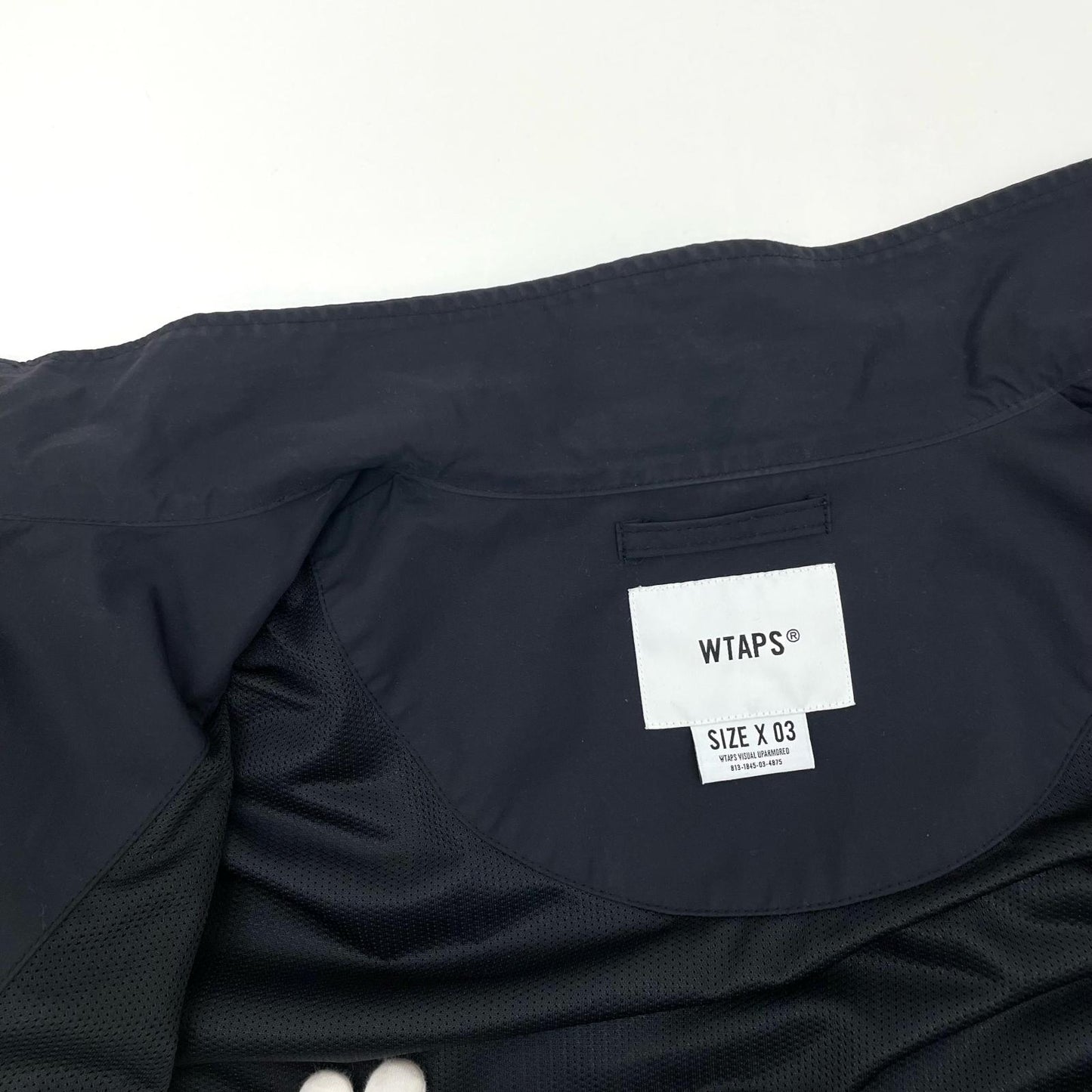 W)TAPS | ダブルタップス TRACK JACKET NYLON TUSSAH ナイロンジャケット 221WVDT-JKM03 ブラック サイズ：3【尾張小牧店】