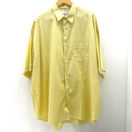 Graphpaper | グラフペーパー SIDOGRAS S/S Oversized Regular Collar Shirt? 半袖シャツ GM242-50004 イエロー サイズ：2【尾張小牧店】