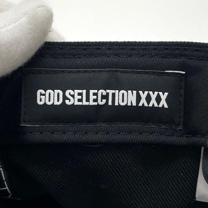 【中古】NEW ERA×GOD SELECTION XXX | ニューエラ×ゴッドセレクショントリプルエックス 7 1/4 (57.7cm) 59FIFTY キャップ 帽子　GX-A25-HT-03 ブラック【尾張小牧店】【専】
