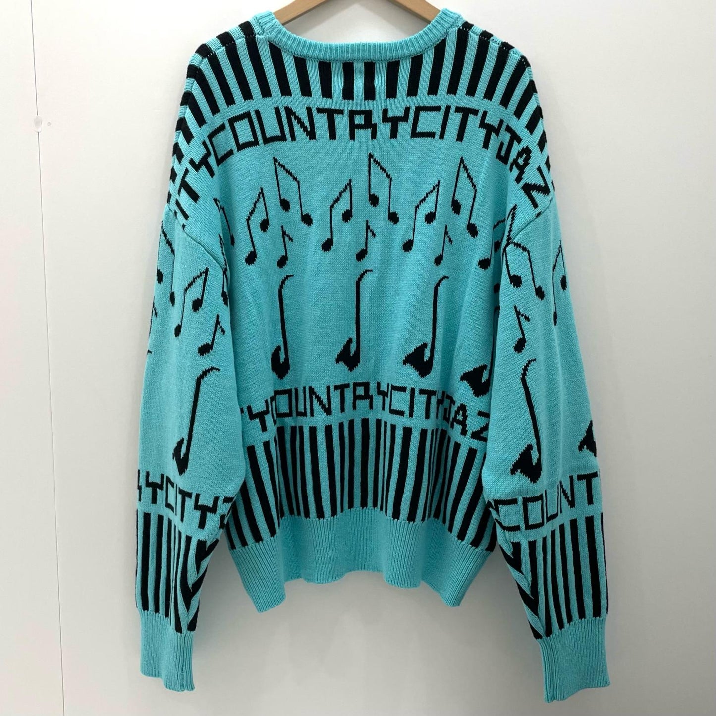 KNIT SWEATER SITY COUNTRY CITY JAZZ セーター CCC-251K001 ブルー サイズ：L【尾張小牧店】