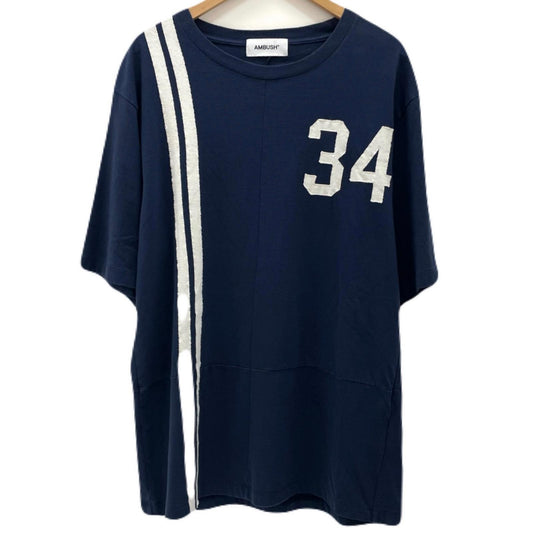 【中古】AMBUSH | アンブッシュ　25SS PANELLED T-SHIRT 半袖Ｔシャツ 12115322 ネイビー サイズ：L【尾張小牧店】