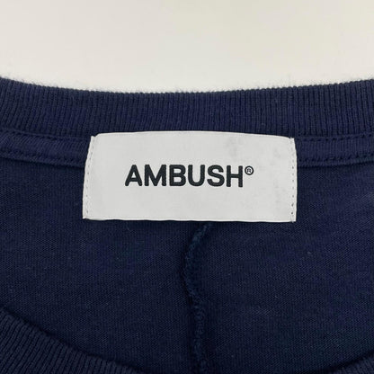 【中古】AMBUSH | アンブッシュ　25SS PANELLED T-SHIRT 半袖Ｔシャツ 12115322 ネイビー サイズ：L【尾張小牧店】
