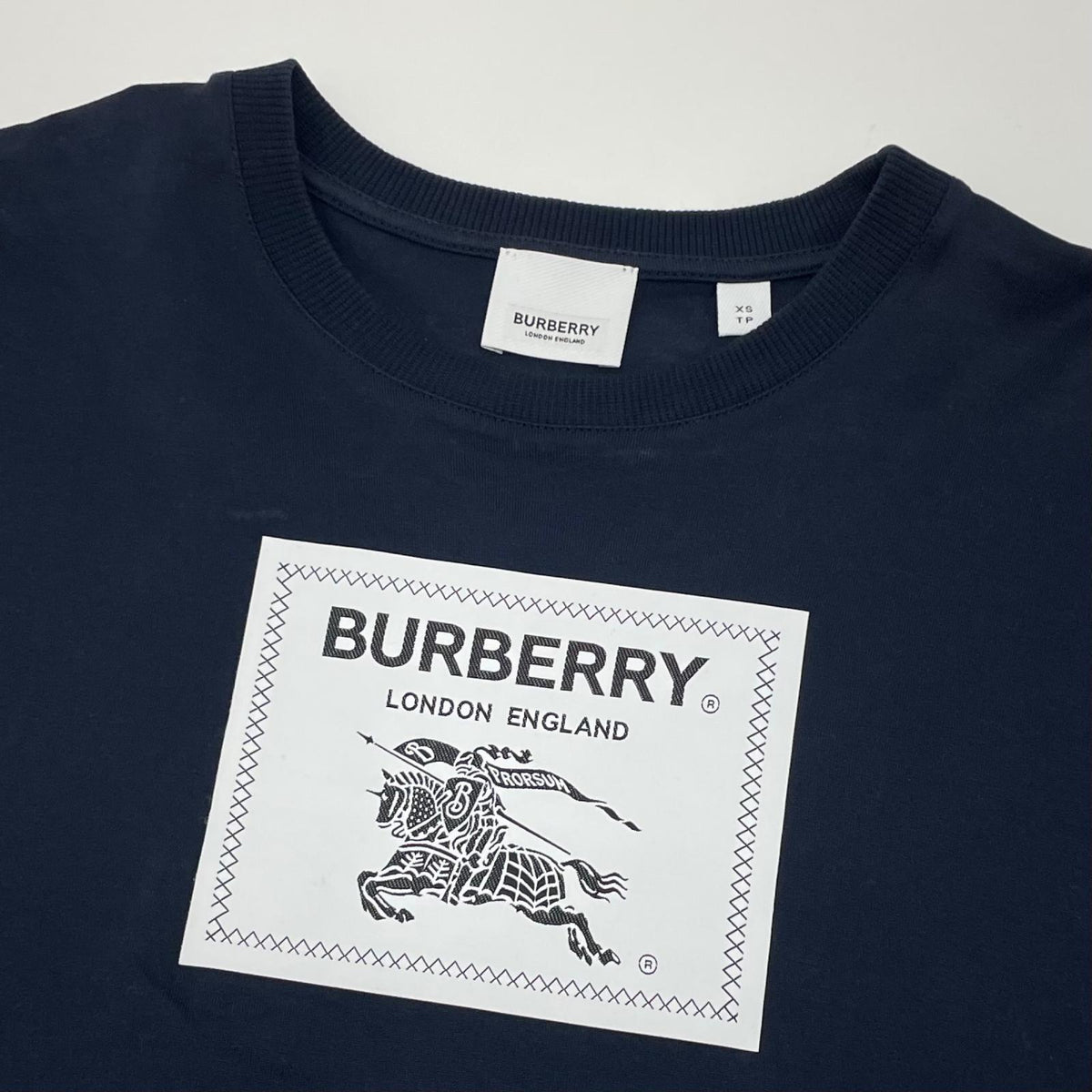 【中古】BURBERRY London England | バーバリーロンドンイングランド 半袖Ｔシャツ 8068801 ネイビー サイズ：XS【尾張小牧店】