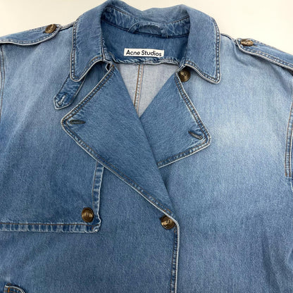 ACNE STUDIOS | アクネストゥディオズ トレンチコート A90523 ブルー サイズ：34【尾張小牧店】