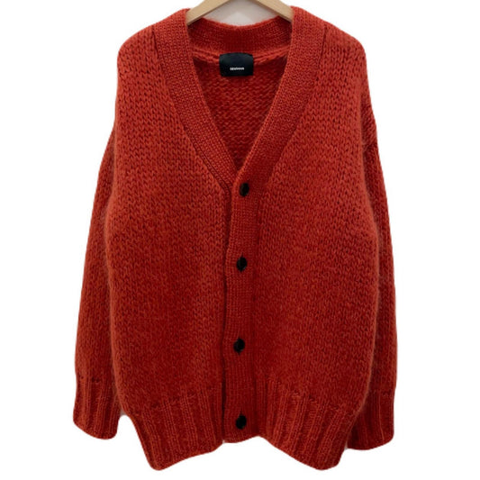 08sircus | ゼロエイトサーカス Low gauge mohair cardigan カーディガン S23AW-KN06 オレンジ サイズ：1【尾張小牧店】