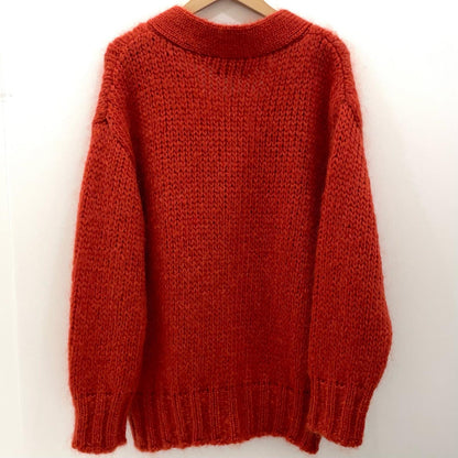 08sircus | ゼロエイトサーカス Low gauge mohair cardigan カーディガン S23AW-KN06 オレンジ サイズ：1【尾張小牧店】