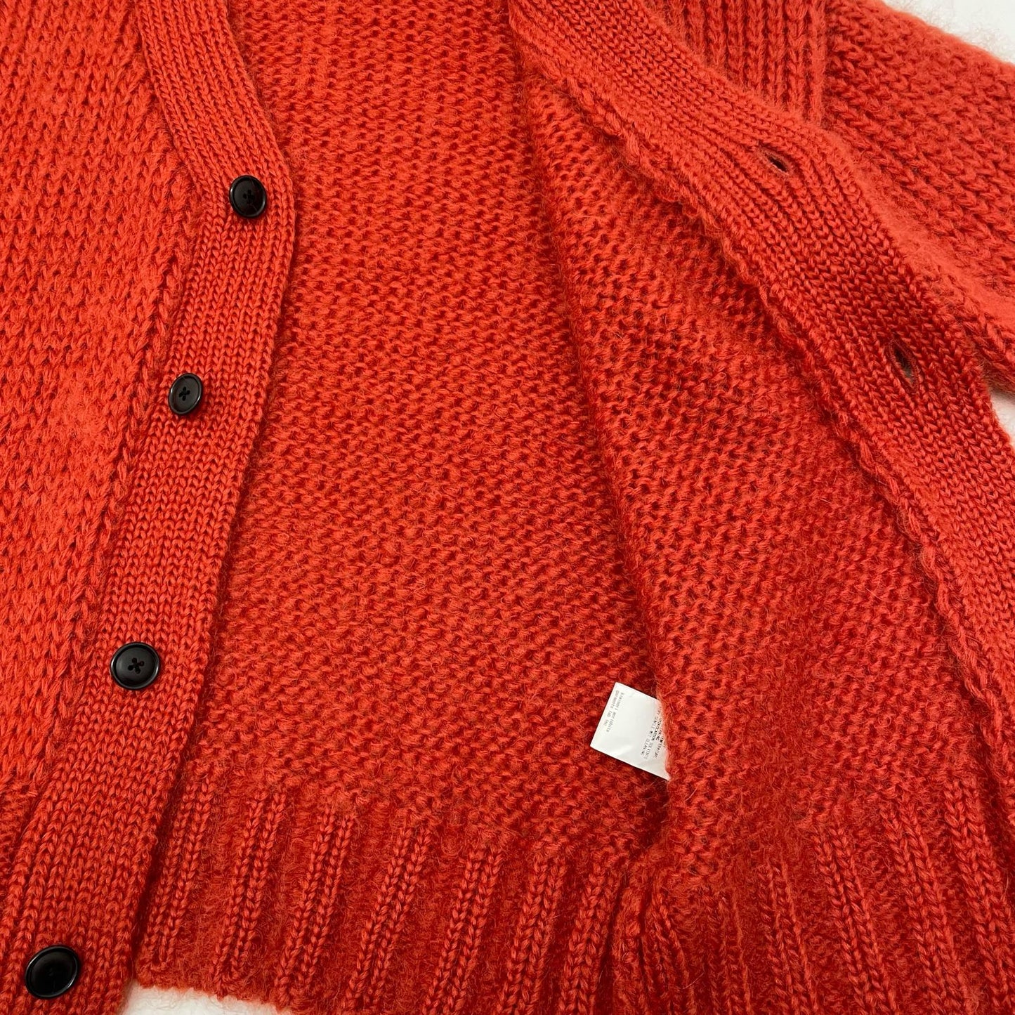 08sircus | ゼロエイトサーカス Low gauge mohair cardigan カーディガン S23AW-KN06 オレンジ サイズ：1【尾張小牧店】