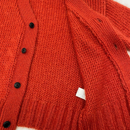 08sircus | ゼロエイトサーカス Low gauge mohair cardigan カーディガン S23AW-KN06 オレンジ サイズ：1【尾張小牧店】