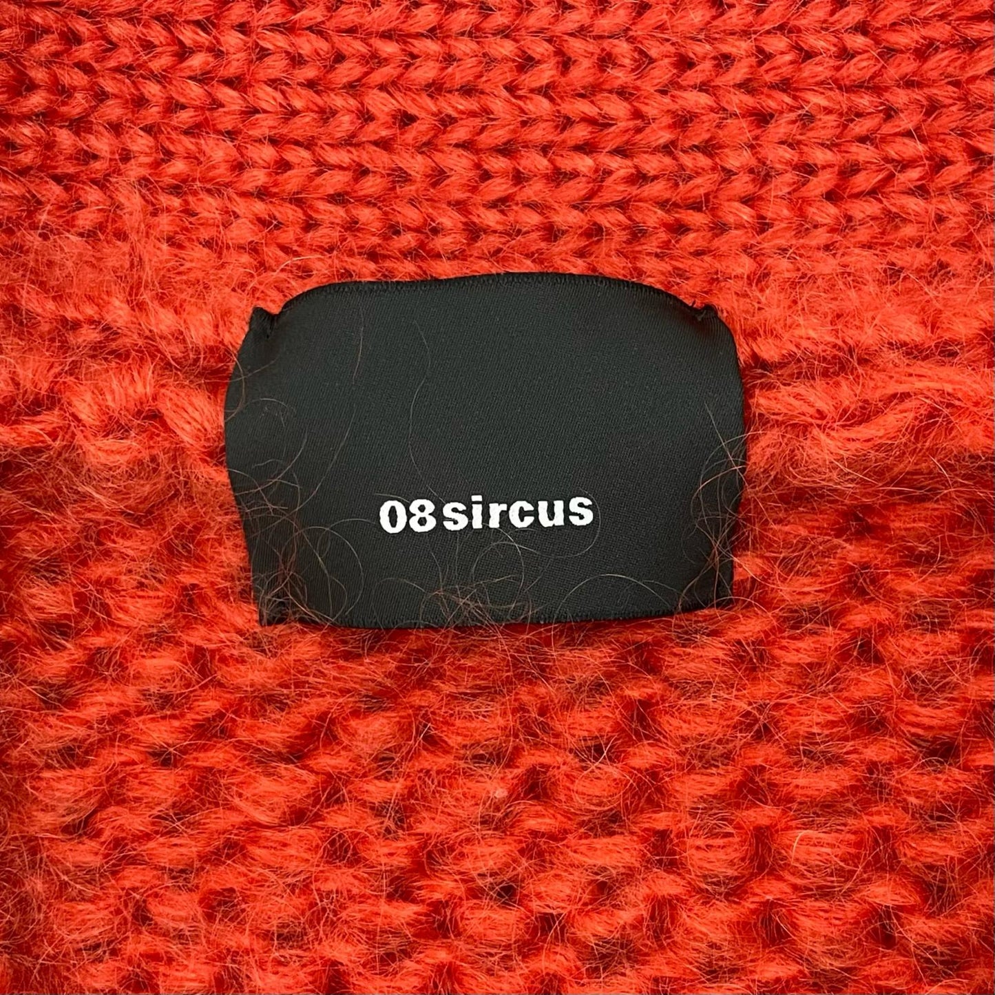 08sircus | ゼロエイトサーカス Low gauge mohair cardigan カーディガン S23AW-KN06 オレンジ サイズ：1【尾張小牧店】