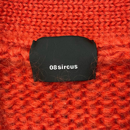 08sircus | ゼロエイトサーカス Low gauge mohair cardigan カーディガン S23AW-KN06 オレンジ サイズ：1【尾張小牧店】