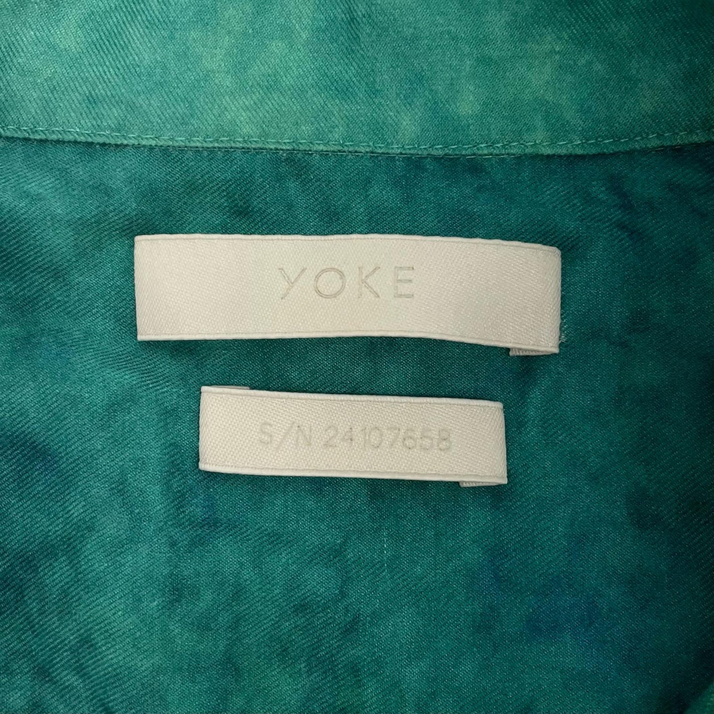 【中古】YOKE | ヨーク GRADATION PRINTED OPEN COLLAR SHIRT 半袖シャツ YK24SS0712SH グリーン サイズ：2【尾張小牧店】