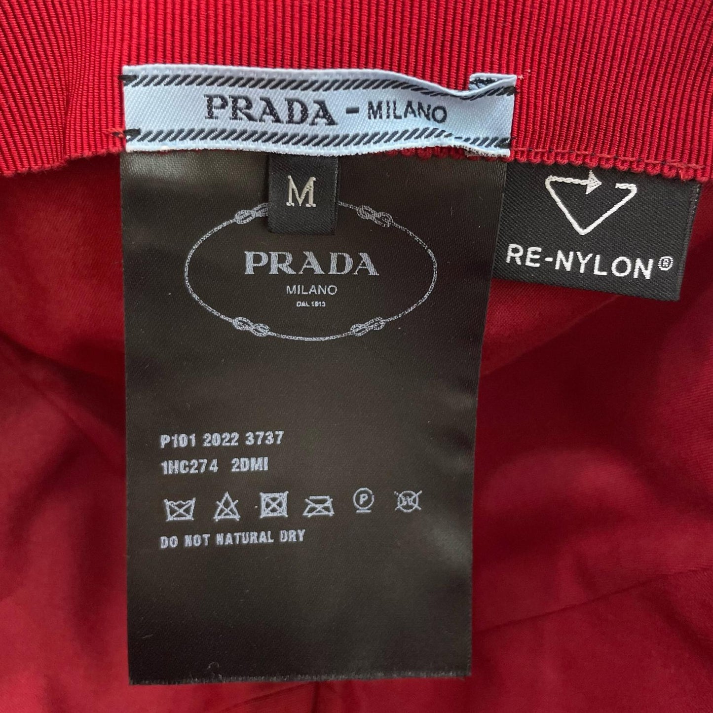 PRADA | プラダ キャップ レッド サイズ：M【尾張小牧店】