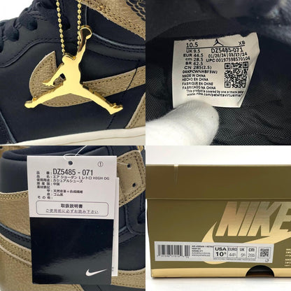 【中古】NIKE | ナイキ AIR JORDAN 1 RETRO HIGH OG "Black and Gold"/エアジョーダン1 レトロ ハイ OG "ブラック アンド ゴールド"　スニーカー 靴　DZ5485-071 ゴールド×ブラック 28.5cm【尾張小牧店】