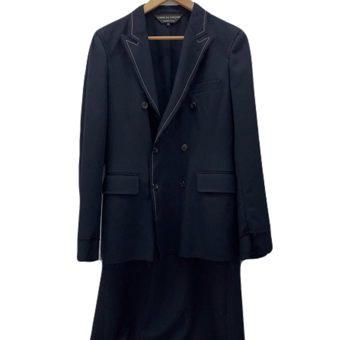 COMME des GARCONS HOMME PLUS | コムデギャルソンオムプリュス レイヤード カットオフ ダブル ドッキングコート その他アウター PS-J010 ブラック サイズ：S【尾張小牧店】