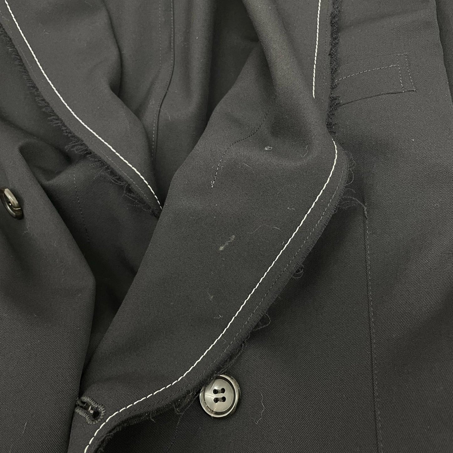 COMME des GARCONS HOMME PLUS | コムデギャルソンオムプリュス レイヤード カットオフ ダブル ドッキングコート その他アウター PS-J010 ブラック サイズ：S【尾張小牧店】