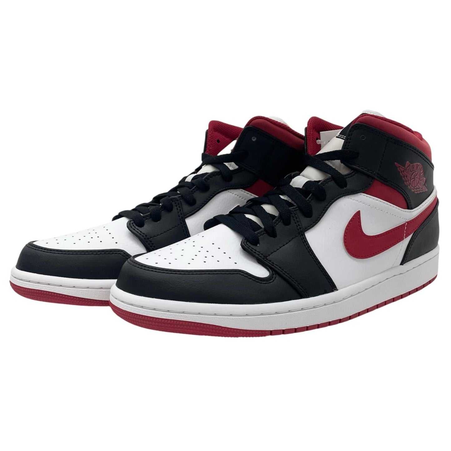 【中古】NIKE | ナイキ Air Jordan 1 Mid "White/Gym Red Black"　エアジョーダン1 ミッド "ホワイト/ジムレッド ブラック"　スニーカー 靴　554724-122 レッド×ブラック×ホワイト 29cm【尾張小牧店】