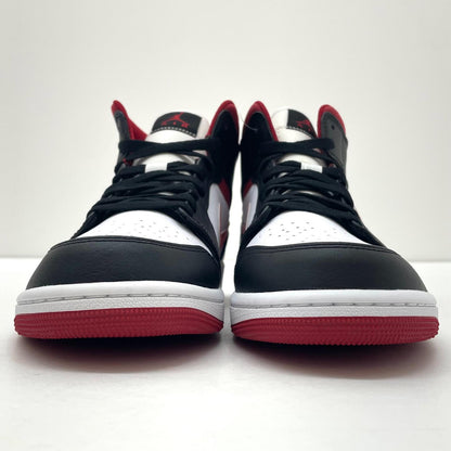 【中古】NIKE | ナイキ Air Jordan 1 Mid "White/Gym Red Black"　エアジョーダン1 ミッド "ホワイト/ジムレッド ブラック"　スニーカー 靴　554724-122 レッド×ブラック×ホワイト 29cm【尾張小牧店】